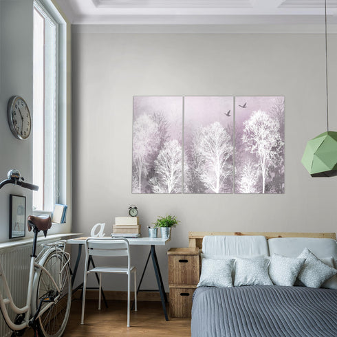 Wandbilder Wohnzimmer XXL Wald Moderne Bilder Abstrakt